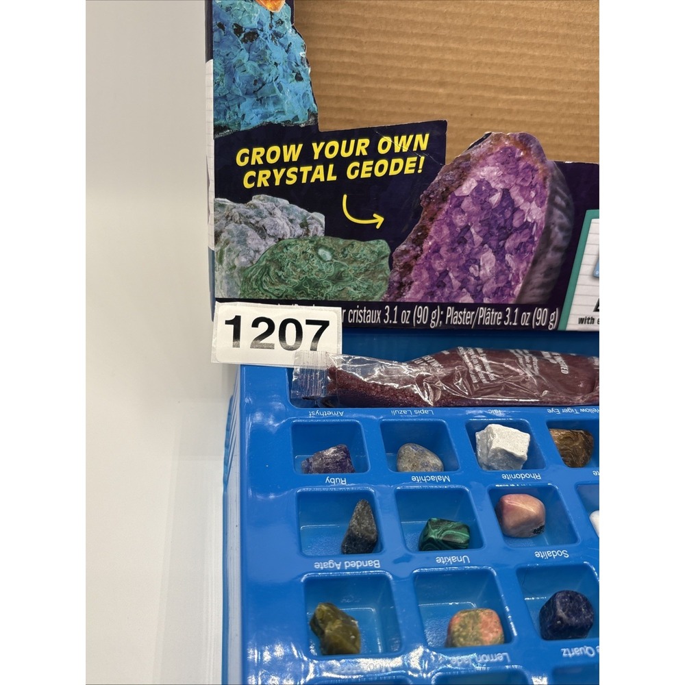 Rocks, Gems & Geodes/ Make Lab .STEM Kit . Open Box/ Book Missing. - Picture 9 of 9